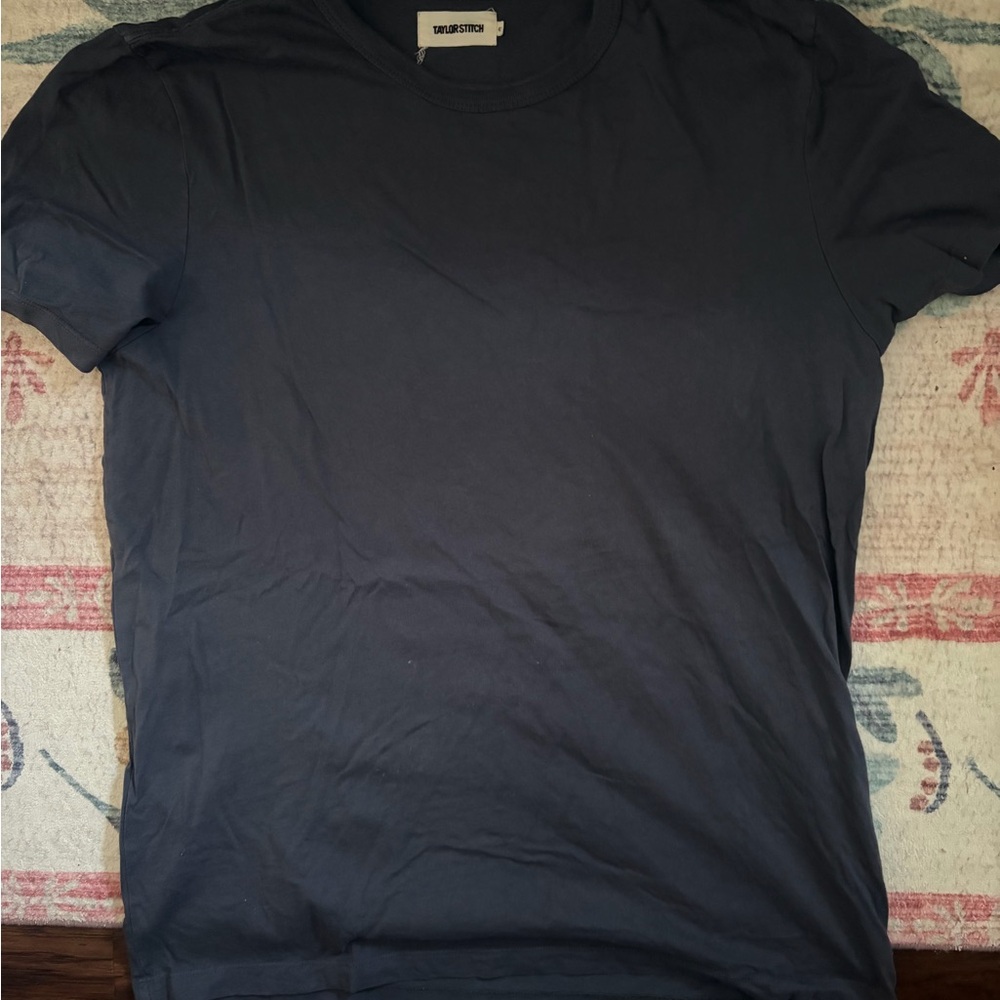 Taylor Stitch Slub T Shirt in Rinsed Indigo Size L/42